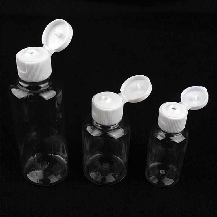 High Quality Transparent Flip Top Bottle Cap for 60ml 100ml Squeeze Pet Plastic Bottle