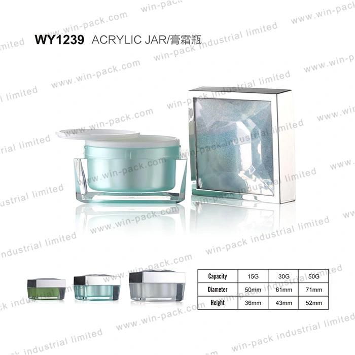 Winpack China Factory Cream 15g 50g Luxurious Acrylic Jar for Cosmetic Packing