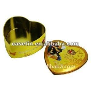 High Quality Heart Shape Chocolate Tin Box (BDD-202)
