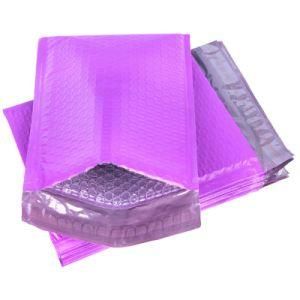 Wholesale Hologram Glitter Metallic Padded Bubble Envelopes Shipping Packaging Poly Bubble Mailer