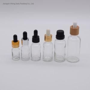 High Quality Clear Empty Essential Oil Glass Bottle with Different Dropper