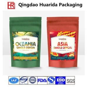 Plastic Coffee T-Seal Packaging Pouch/Tea Bag with Colorful Printing