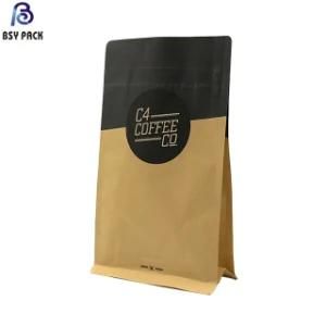 Aluminum Foil Kraft Paper Packaging Bags Coffee Bag Smell Proof