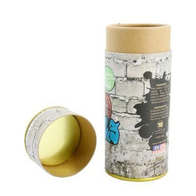 Customized Free Sample Cardboard Paper Tube Tea Toy Gift Tin Lid Package