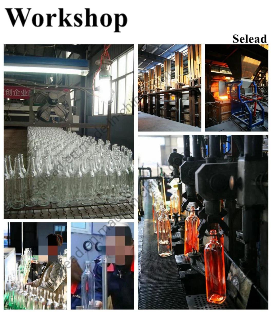Lead Free Clear Glass Bottle with Metal Closure