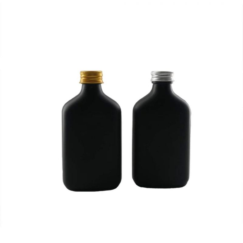 Cold Brew Coffee 200 Ml 250 Ml Flat Square Glass Bottles with Aluminum Cap