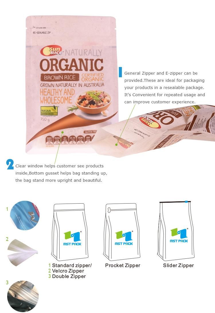 Compostable Stand-up Pet Food Packaging Bags
