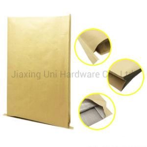 Fastener/Bag/Woven Bag/Kraft Woven Bag/Composite Woven Bag/Paper-Plastic Compound Bag/Yellow/Fishing/Custom Logo/Exported