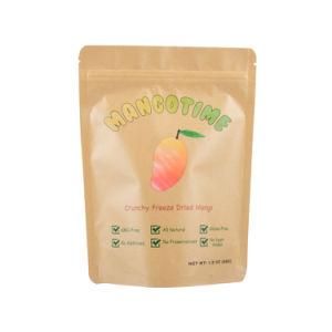 Recycled Eco Friendly Ziplock Stand up Snack Nuts Dried Food Packaging 100% Compostable Biodegradable Plastic Paper Spice Pouch Bag