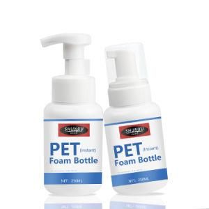in Stock Bottle 250ml Foam Soap Bottle with Foam Pump of Hand Sanitizer Foaming Bottles Pet Plastic