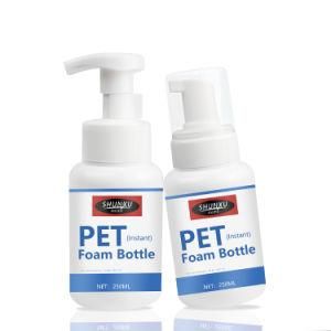 in Stock Bottle 250ml Foam Soap Bottle with Foam Pump of Hand Sanitizer Foaming Bottles Pet Plastic