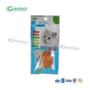 Three Side Seal Pouch for Cat Stick with Clear Window