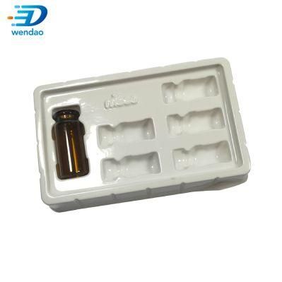 Pet Clear Ampoule Tray for 2ml, 3ml, 5ml, 10ml Vial Plastic Packing Tray Medical Disposable Tray