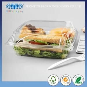 Pet Material Disposable Clear Plastic Salad Container