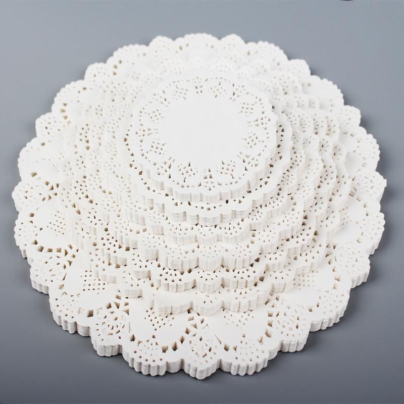 Factory Cheap Price Eco-Friendly Lace Paper Doily / Oval Doyley/ Disposable Cake Paper
