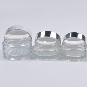 Custom Made Round Candle Glass Jar 1/2oz 2oz Glass Cosmetic Jar Straight Side Glass Jar with Lid
