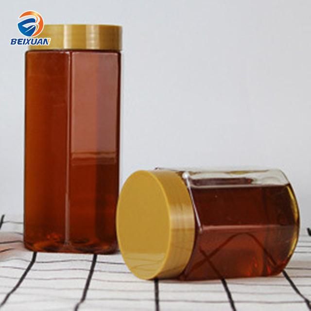 290ml Hexagonal High-Quality Transparent Plastic Honey Jar