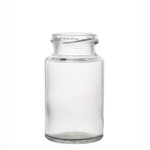 Affordable Reusable Empty Clear Round Durable Glass Food Jar 100ml 250ml 500ml