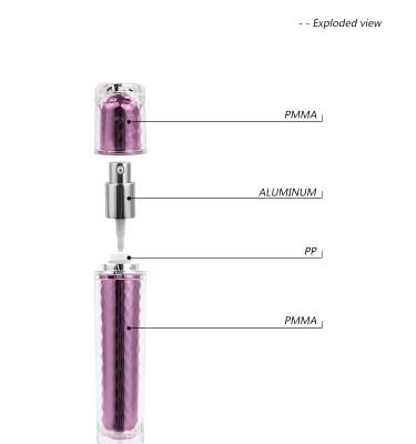 15ml 30ml Cylindrical Empty Acrylic Lotion Bottle