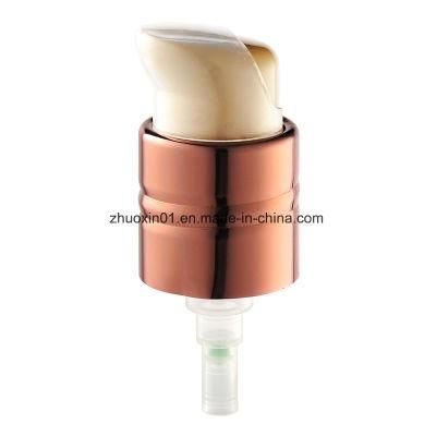Metal UV Golden Crimp Cream Pump for Shampoo