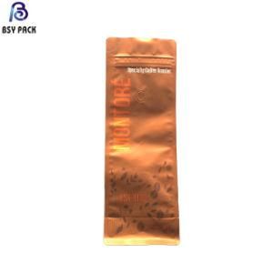 Custom Design Durable 1kg Coffee Package Zip Lock Flat Bottom Plastic Packing Bag with Valve