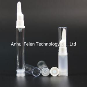 5ml 10ml 12ml 15ml Plastic Clear Airless Bottle for Cosmetic Packaging