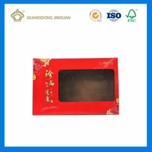 Folding Printed E-Flute Corrugated Paper Box with Window (For health care products)