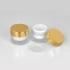 50g Top Seller High Quality Ready to Ship Frosted Clear Matte Gold Lid Silver Cap Clear Jar Cream Jar Empty Face Cream Container