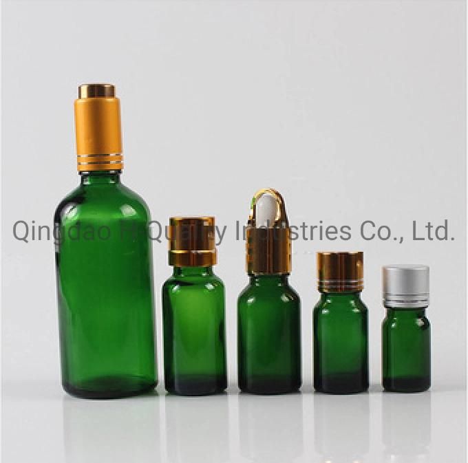 Essential Oil Amber/Green/Clear Glass Bottles with Screw Caps