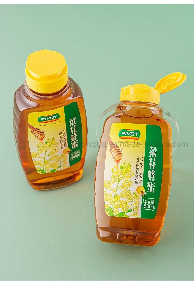 500g Pet Plastic Squeeze Honey Bottle for Packing Honey Syrup