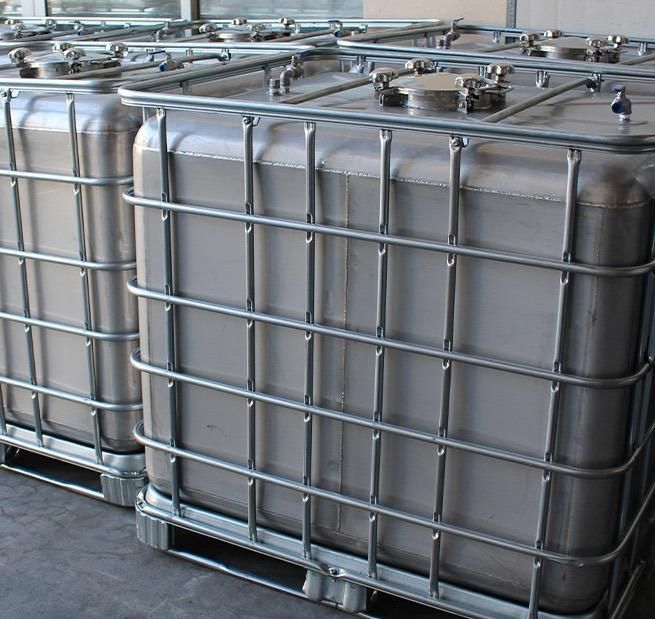 100% Stainless Steel Acid and Alkali Resistant Ton Barrel