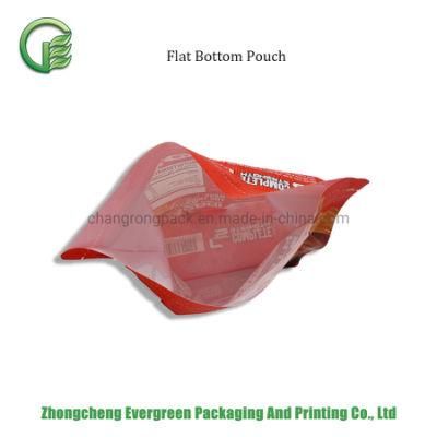 Food Packaging Bag Powder Nutritional Supplements 2kg Large Flat Bottom Ziplock Quad Seal Box Pouch