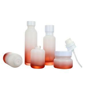 Unique Transparent Perfume Serum Round Shape 1 Oz 30 Ml Transparent Glass Spray Bottle for Essential Oil
