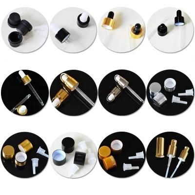 50ml Amber Essential Oil Bottles Glass with Long Dropper Refillable Bottle Portable Essential Oil Jars with Pipette Container