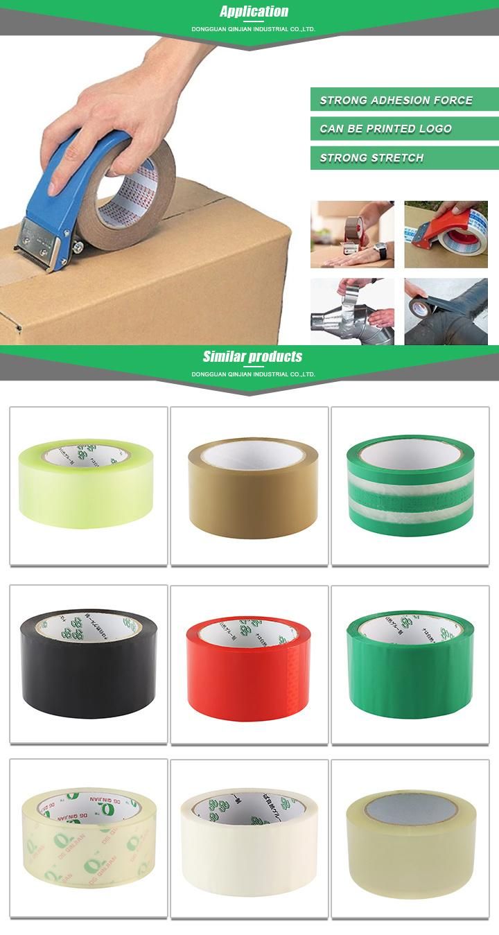 1 Inch 2 Inch 3 Inch Colored Yellowish Self Adhesive Tapes for Box or Carton Strapping