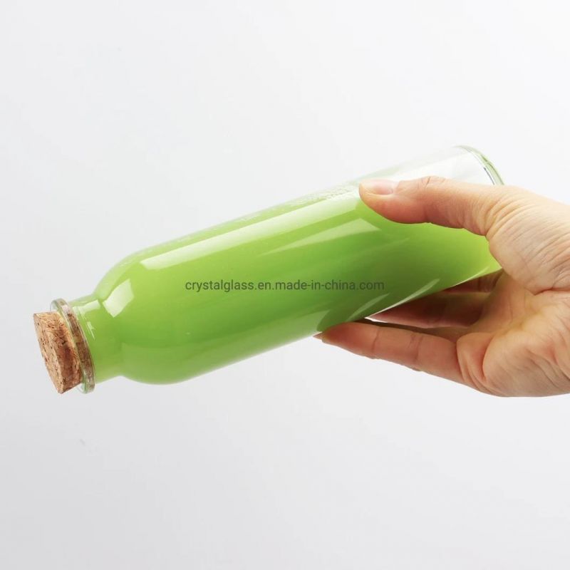 Cold Pressed Fresh Juice Glass Bottles with Cork 16oz