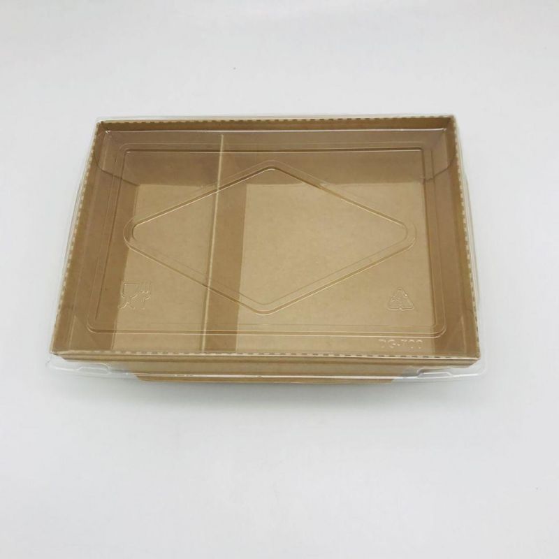 Biodegradable Disposable Custom Printed Takeaway Big Kraft Paper Food Platter Box