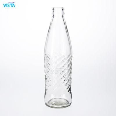 350ml Fruit Juice Clear Normal Flint Glass Bottle Crown Cap