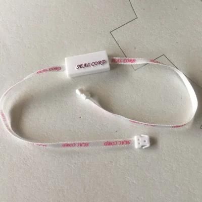 Factory Sale Garment Plastic Fashion Style String Hot Stamping Logo Seal Tag