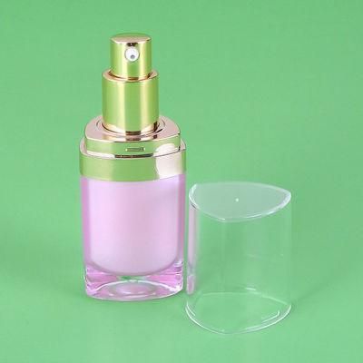 15ml 30ml 50ml Pink Elegant Empty Lotion Bottle for Skin Care Product