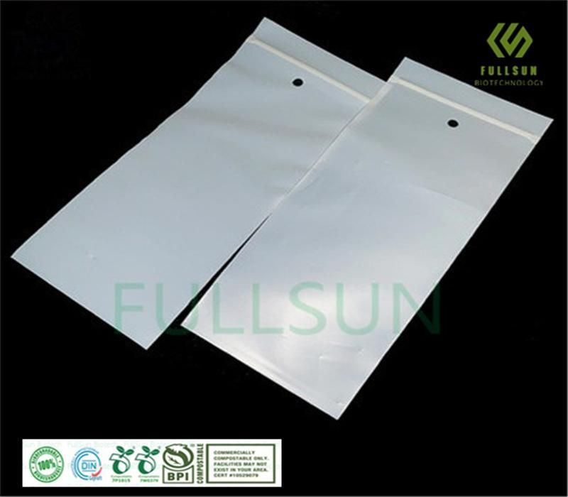 Biodegradable Clothes Airhole Bag Apparel Clothing Zipper Plastic Bag