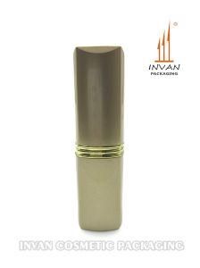 Pearl Golden Glittery Square Lipstick Tube Cosmetic Packaging