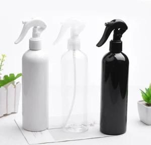 Pet Plastic 400ml Round Shoulder Trigger Mist Spray Cleaner Liuquid Packing Bottle