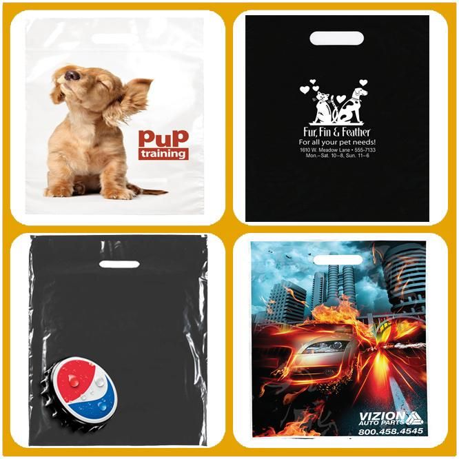 Custom Printed Eco Friendly Biodegradable Compostable Plastic Shopping Bag