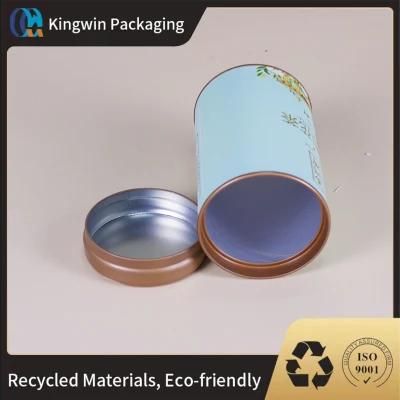 Eco Friendly Spice Packaging Cylinder Paper Packaging Box with Sifter