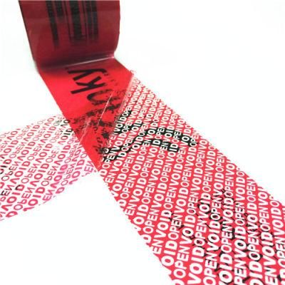 Security Void Open Adhesive Tape for Carton Sealing