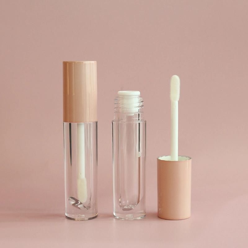 Round Lipgloss Tubes Pink Lipgloss Container Tubes with Wand