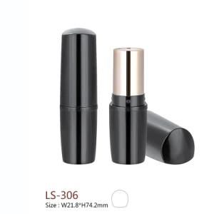 Customized Makeup Container Round Empty Plastick Wholesale Lipstick Tube Cosmetic Packaging