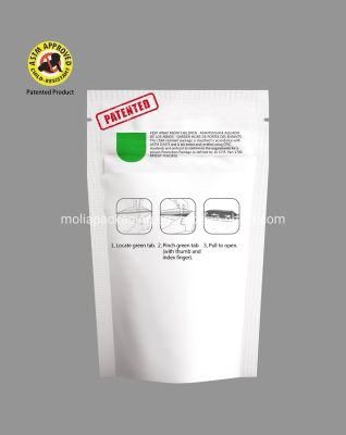 Custom Printed Stand up Foil Child Proof Exit Bag for Tobacco, Child Resistant Exit Bag 12&quot; X 9&quot; + 2.75&quot; (gusset)