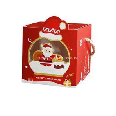 Customized Christmas Gift Packaging Apple Candy Paper Box